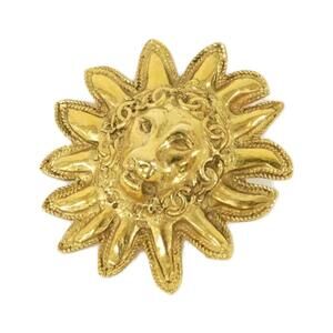 CHANEL Gold Brooch